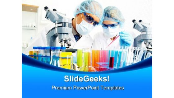 Science Team Medical PowerPoint Themes And PowerPoint Slides 0211