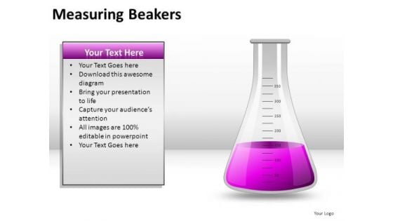 Scientific Measuring Beakers PowerPoint Slides And Ppt Diagram Templates