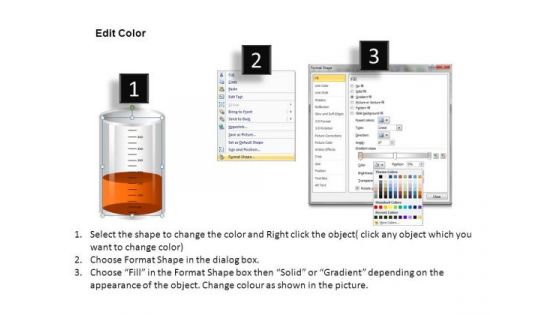 Scientific Measuring Beakers PowerPoint Slides And Ppt Diagram Templates