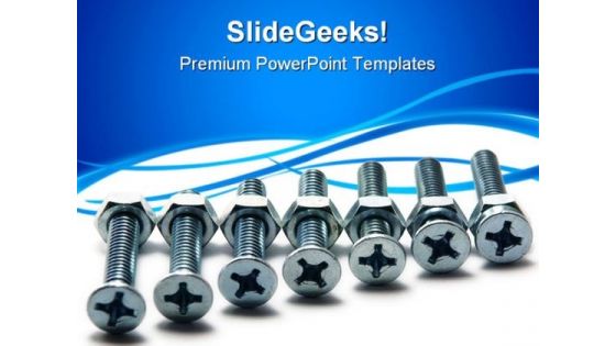 Screws Industrial PowerPoint Templates And PowerPoint Backgrounds 0711