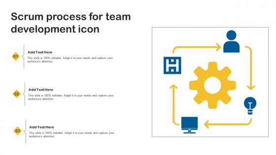 Scrum Process For Team Development Icon Themes Pdf