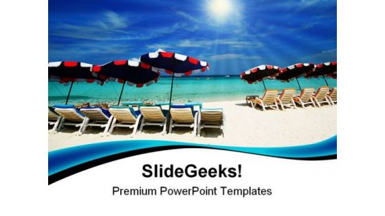 Sea Chair Beach PowerPoint Themes And PowerPoint Slides 0411