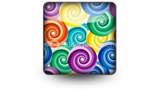 Seamless Vivid Swirl Pattern PowerPoint Icon S