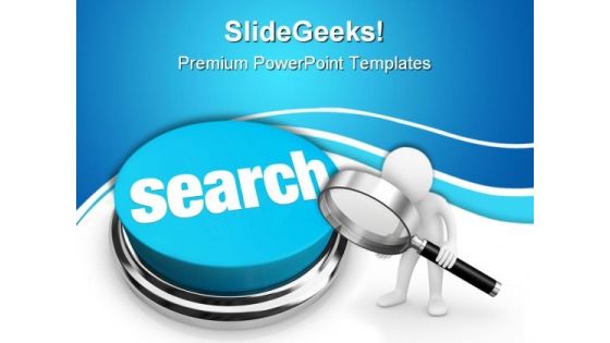 Search Button Internet PowerPoint Templates And PowerPoint Backgrounds 0611