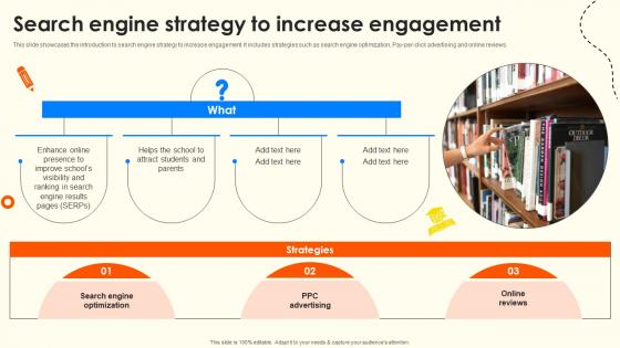 Search Engine Strategy To Increase Engagement School Enrollment Enhancement Strategy SS V Search Engine Strategy To Increase Engagement School Enrollment Enhancement Strategy SS V