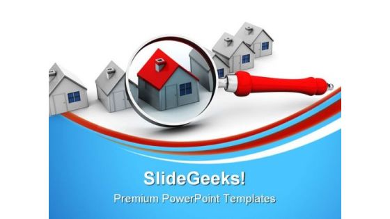 Search For Home Real Estate PowerPoint Templates And PowerPoint Backgrounds 0911