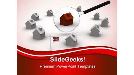 Search For Rent House Real Estate PowerPoint Themes And PowerPoint Slides 0411