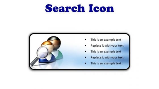 Search Icon Business PowerPoint Presentation Slides R