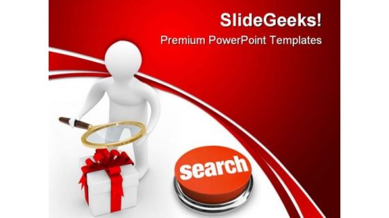 Search Of Gifts Internet PowerPoint Templates And PowerPoint Backgrounds 0611