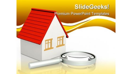Search Of Home Real Estate PowerPoint Templates And PowerPoint Backgrounds 0811