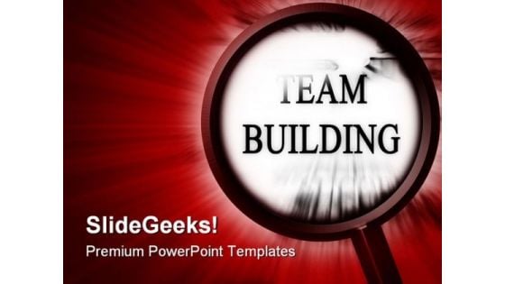 Search Team Building Metaphor PowerPoint Themes And PowerPoint Slides 0811
