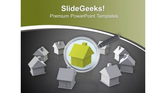 Search The Right Property For Investment PowerPoint Templates Ppt Backgrounds For Slides 0713