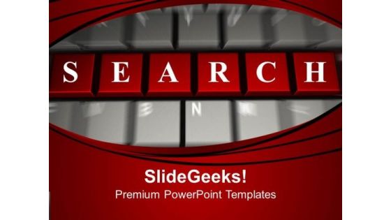 Search Word On Keyboard PowerPoint Templates Ppt Backgrounds For Slides 0113