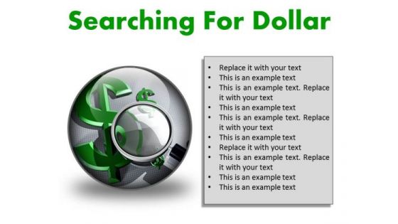 Searching For Dollar Finance PowerPoint Presentation Slides C