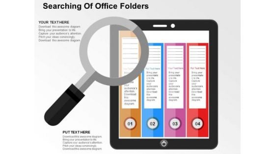 Searching Of Office Folders PowerPoint Templates