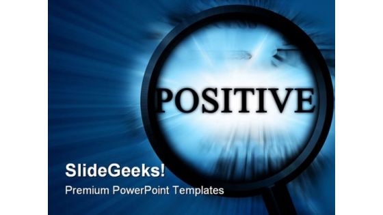 Searching Positive Metaphor PowerPoint Templates And PowerPoint Backgrounds 0811