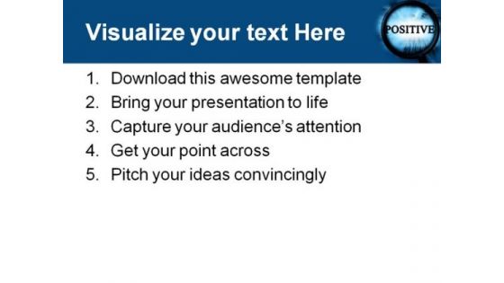 Searching Positive Metaphor PowerPoint Themes And PowerPoint Slides 0811