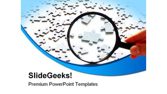 Searching Puzzle Abstract PowerPoint Themes And PowerPoint Slides 0711