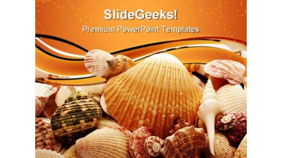 Seashell Background PowerPoint Templates And PowerPoint Backgrounds 0611