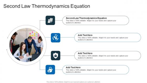 Second Law Thermodynamics Equation In Powerpoint And Google Slides Cpb