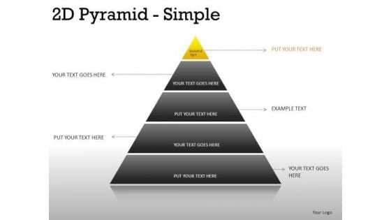Sections 2d Pyramid Simple PowerPoint Slides And Ppt Diagram Templates