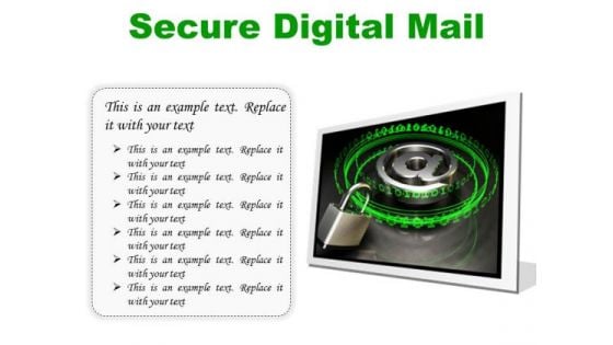 Secure Digital Mail Internet PowerPoint Presentation Slides F