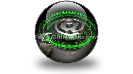 Secure Digital Mail PowerPoint Icon C Secure Digital Mail PowerPoint Icon C