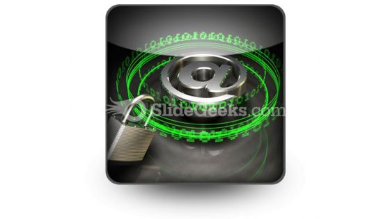 Secure Digital Mail PowerPoint Icon S Secure Digital Mail PowerPoint Icon S