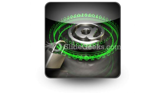 Secure Digital Mail PowerPoint Icon S