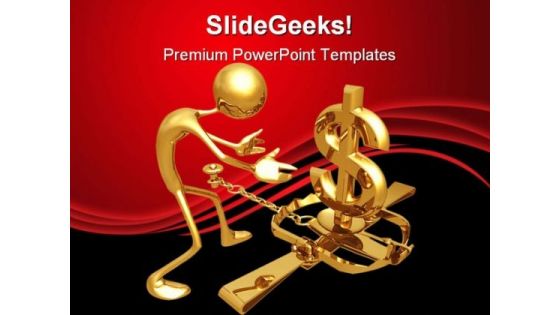 Secure Dollar Finance PowerPoint Themes And PowerPoint Slides 0811