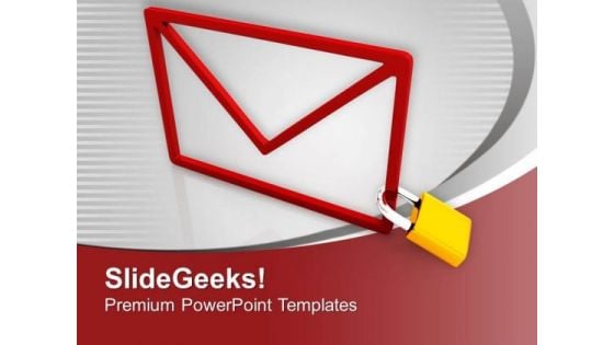 Secure Email Technology PowerPoint Templates Ppt Backgrounds For Slides 0413