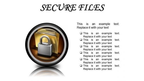 Secure Files Security PowerPoint Presentation Slides Cc