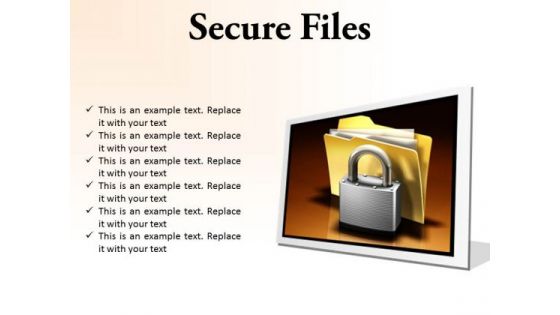 Secure Files Security PowerPoint Presentation Slides F