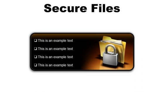 Secure Files Security PowerPoint Presentation Slides R