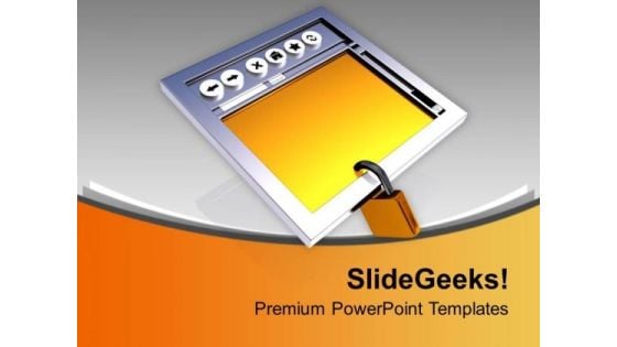 Secure Internet Browser PowerPoint Templates Ppt Backgrounds For Slides 0313