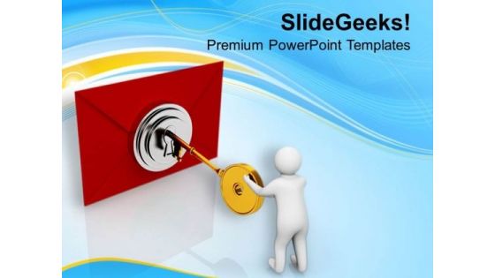 Secure Your Business Mails PowerPoint Templates Ppt Backgrounds For Slides 0713