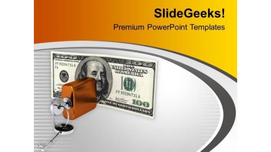 Secure Your Money PowerPoint Templates Ppt Backgrounds For Slides 0413