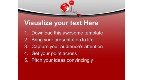 Secure Your Pc With Dsl PowerPoint Templates Ppt Backgrounds For Slides 0413