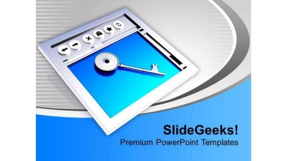 Secured Internet Connection PowerPoint Templates Ppt Backgrounds For Slides 0313