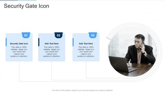 Security Gate Icon In Powerpoint And Google Slides Cpb