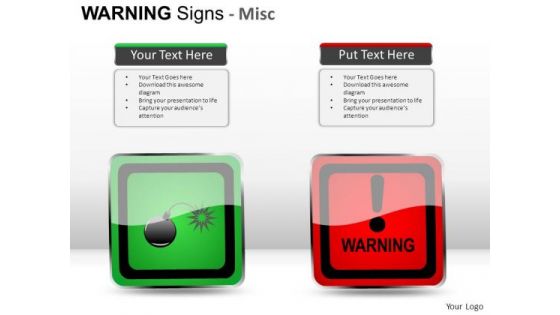 Security Warning Signs PowerPoint Slides And Ppt Diagram Templates
