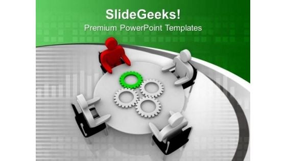 See All The Gear Ideas In Team Meeting PowerPoint Templates Ppt Backgrounds For Slides 0713