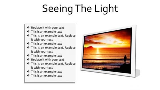 Seeing The Light Nature PowerPoint Presentation Slides F