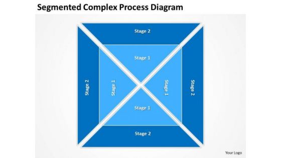 Segmented Complex Process Diagram Ppt Business Plan Structure PowerPoint Templates