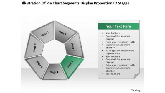 Segments Display Proportions 7 Stages Ppt Business Plan Template PowerPoint Slides