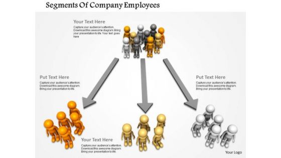 Segments Of Company Employees PowerPoint Templates