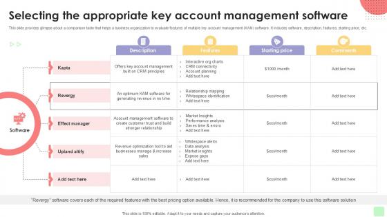 Selecting The Appropriate Key Detailed Business Account PPT Presentation Strategy SS V