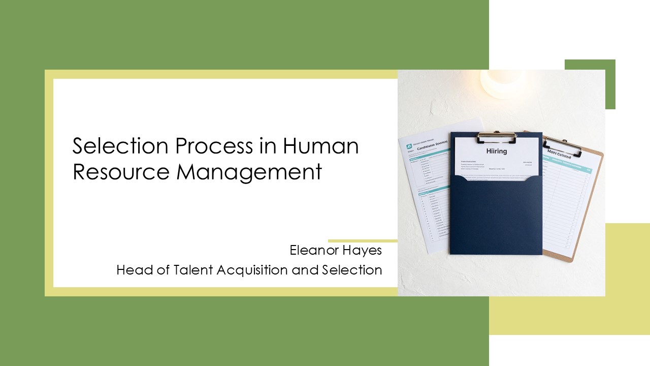 Selection Process In Human Resource Management PPT Example VM