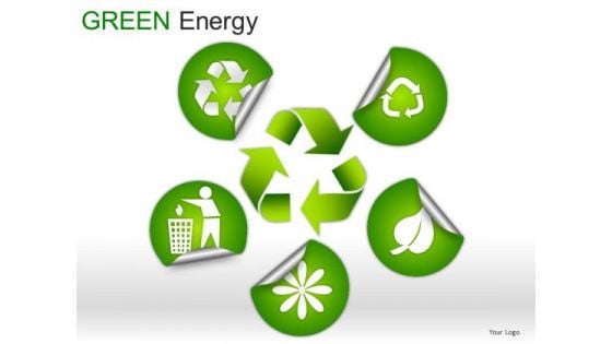 Semicircles Green Energy PowerPoint Slides And Ppt Diagrams Templates