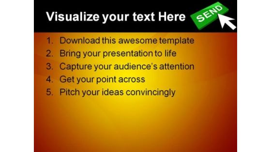 Send Button Concept Internet PowerPoint Themes And PowerPoint Slides 0211